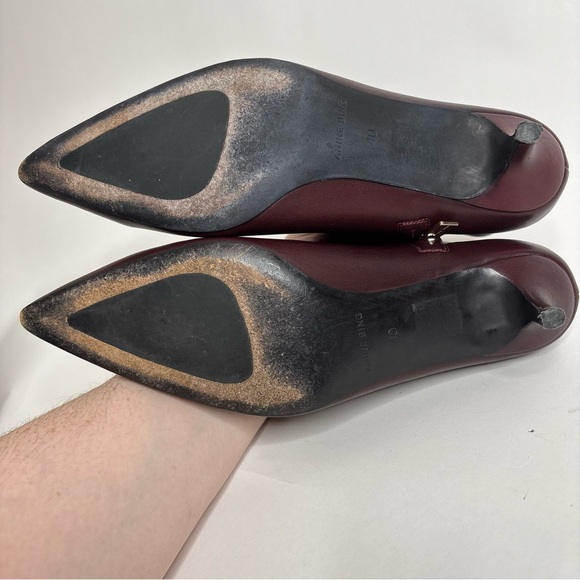 ANINE BING Stella Ankle Boot Burgundy Size 40 - Picture 11 of 12